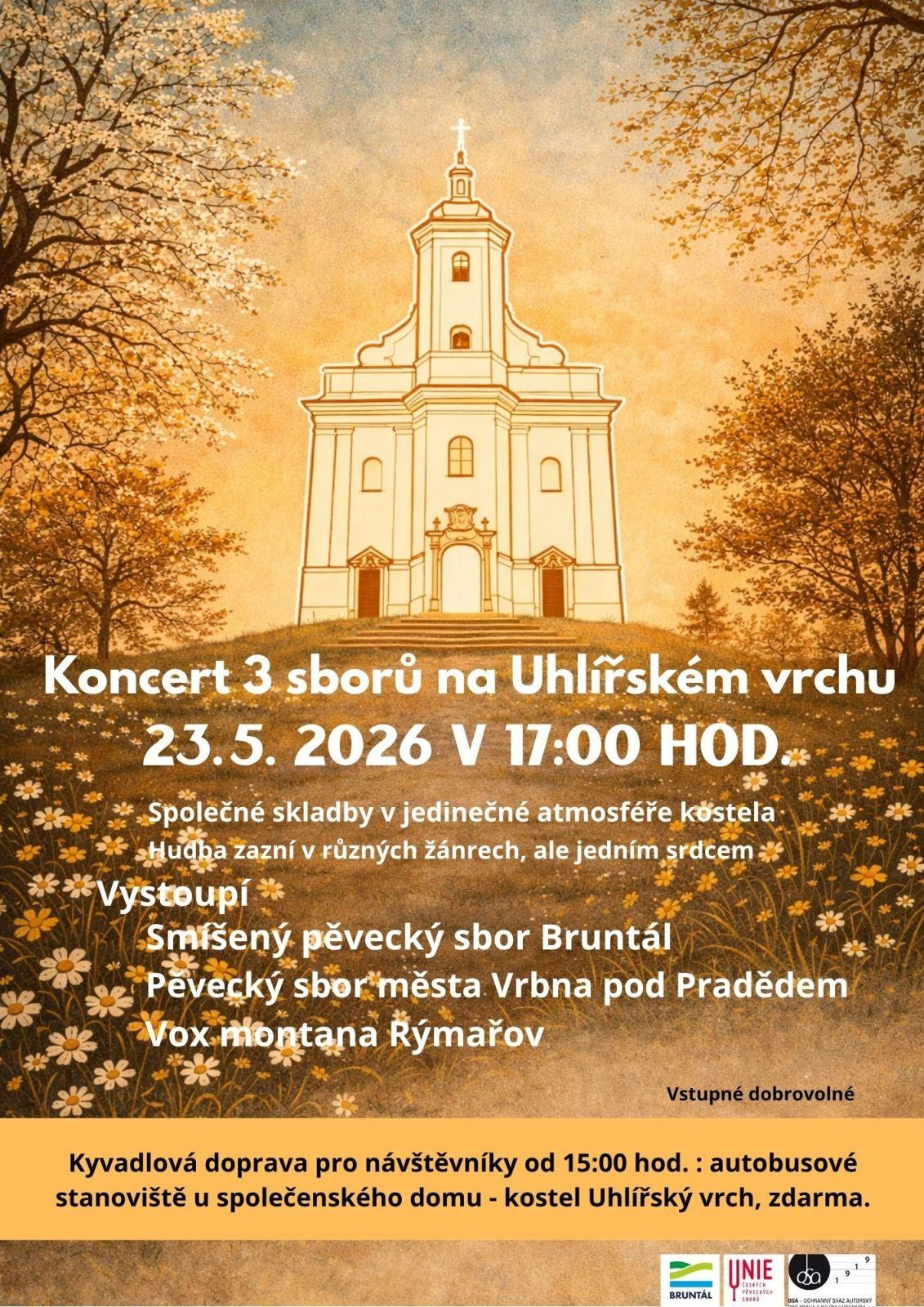 Koncert v kostele na Uhlířském vrchu