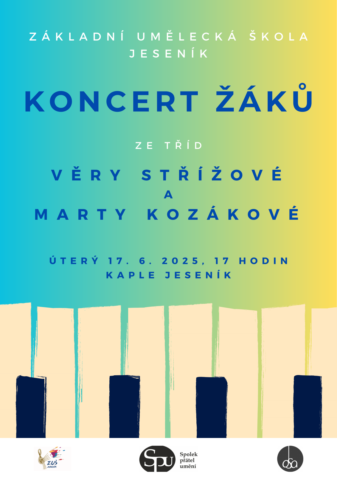 Koncert žáků ze třídy Věry Střížové a Marty Kozákové