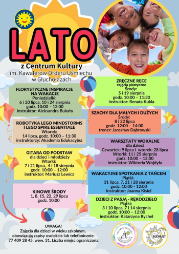 Lato z Centrum Kultury w Głuchołazach