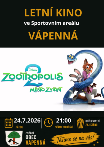 Letní kino: ZOOTROPOLIS 2